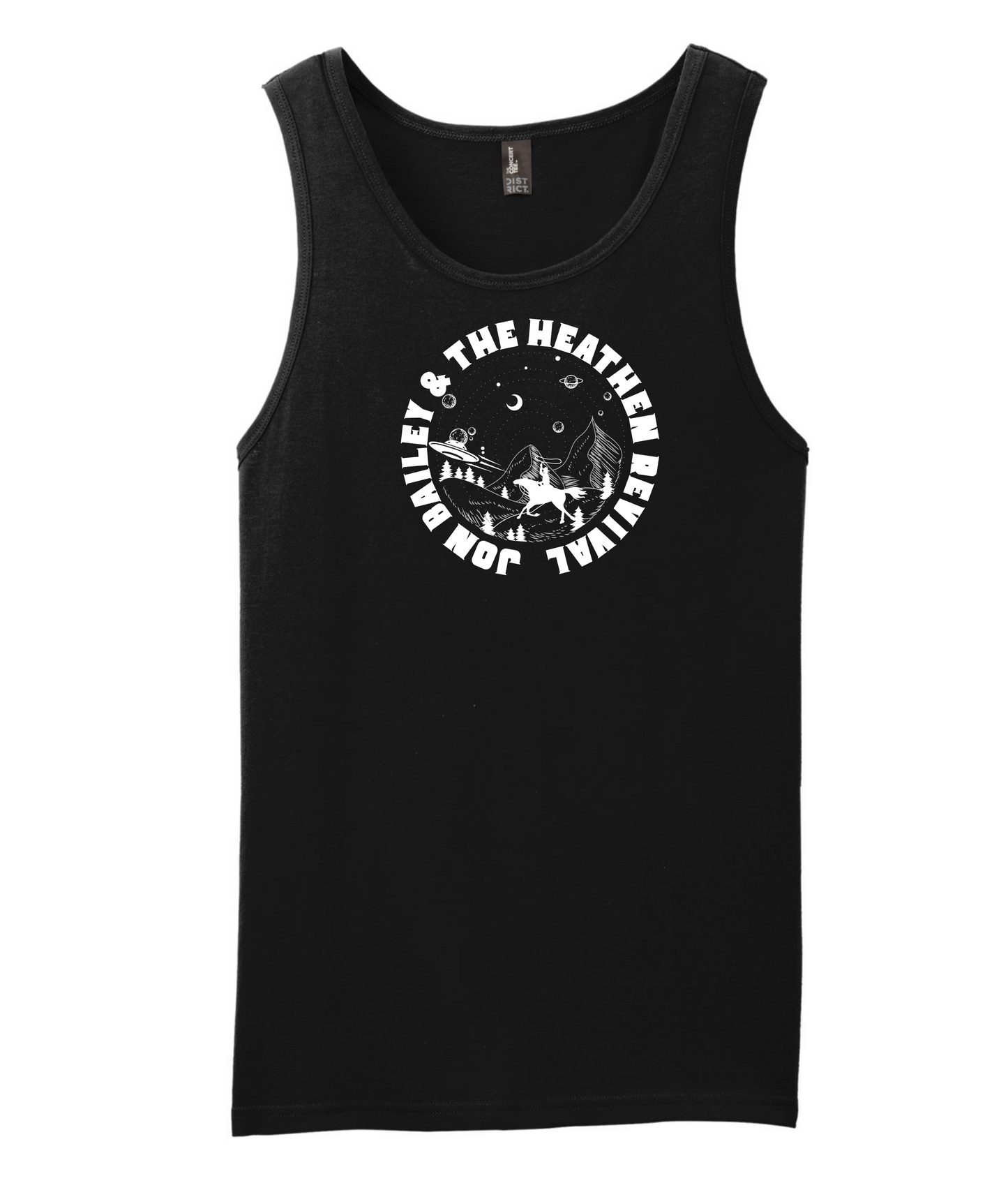 Jon Bailey & The Heathen Revival - Cowboys & UFOs - Black Tank Top
