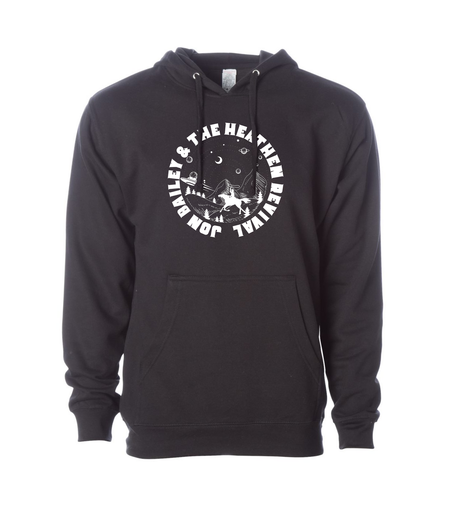 Jon Bailey & The Heathen Revival - Cowboys & UFOs - Black Hoodie