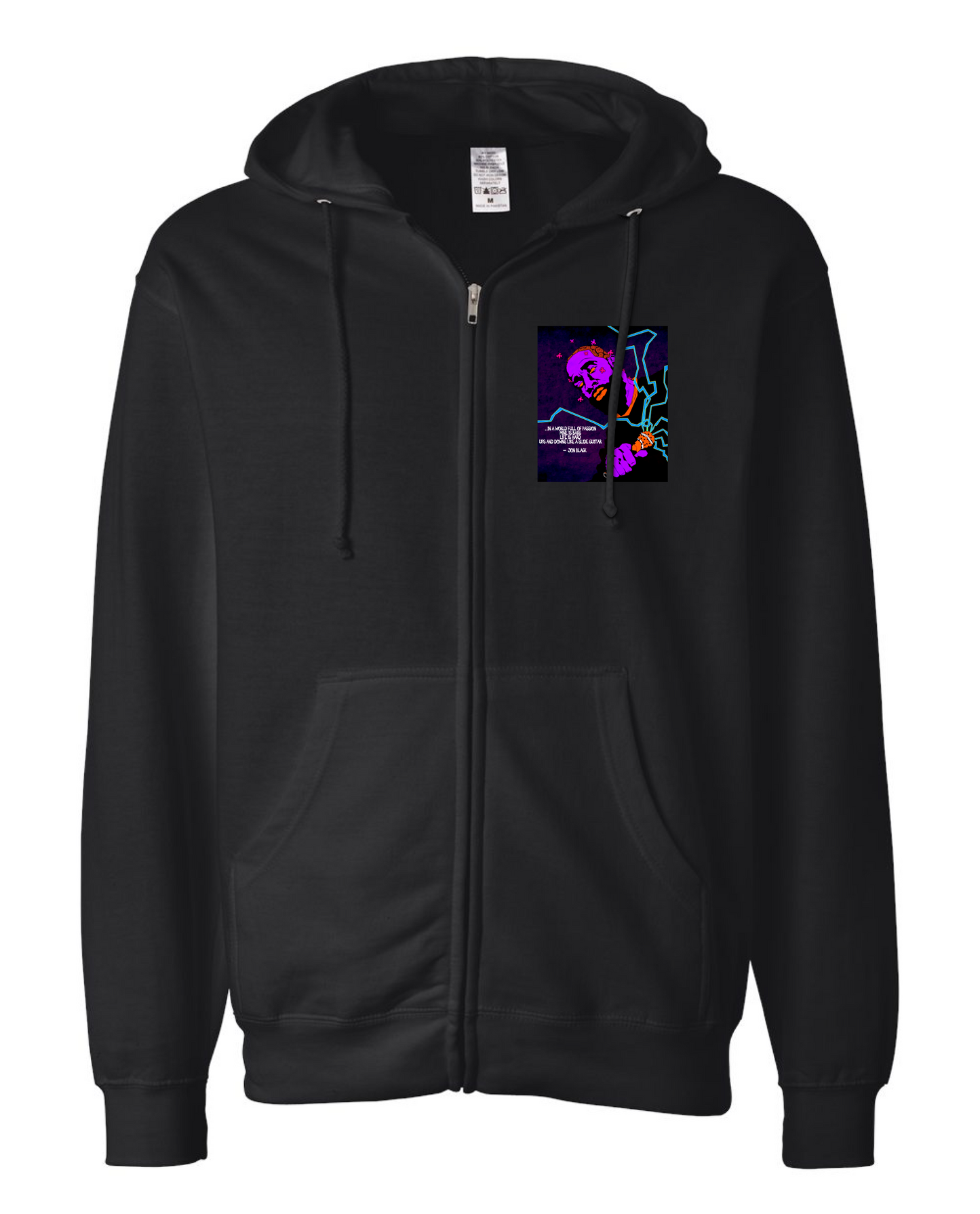 Jon Black Logo Zip Hoodie