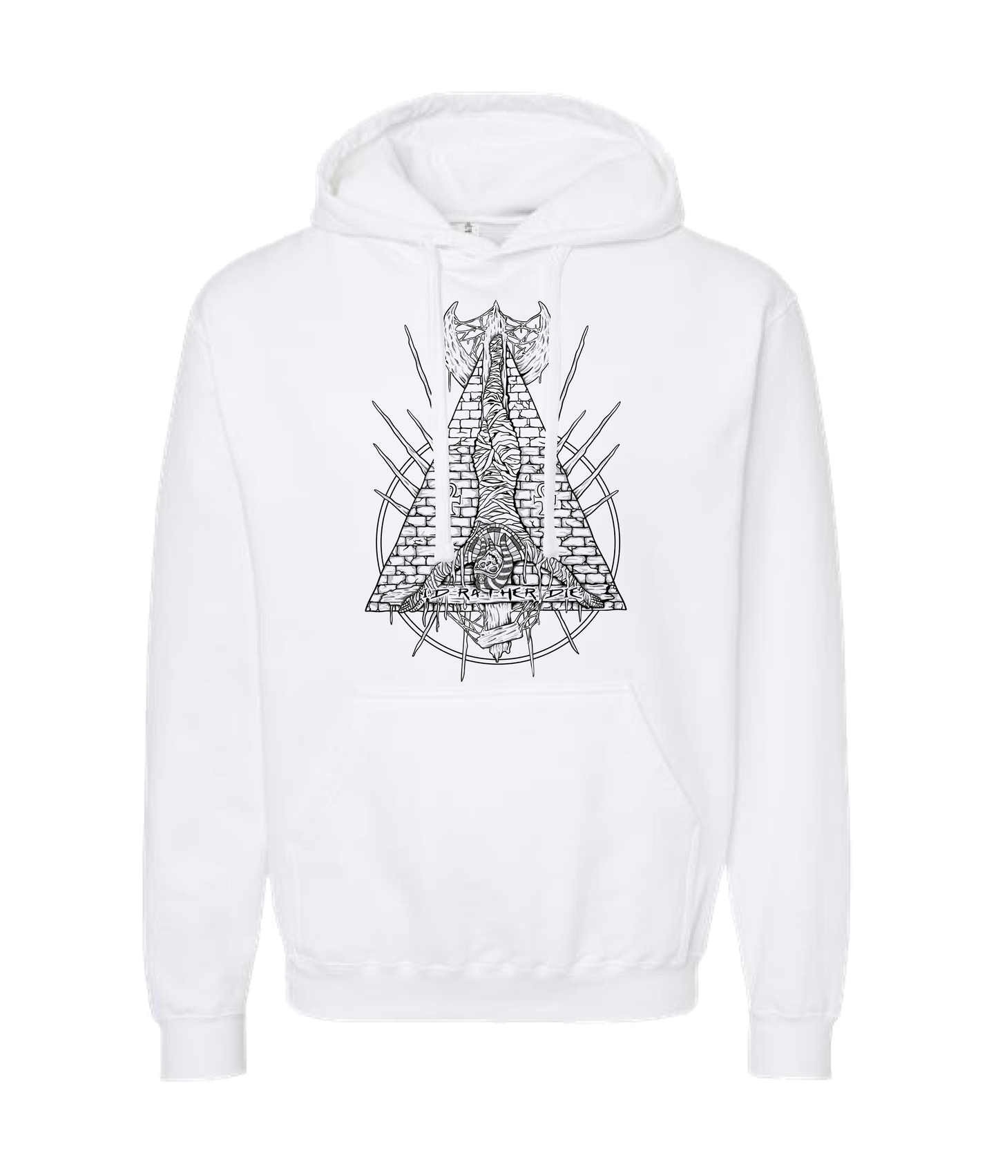James Davis McAllister - ID RATHER DIE - White Hoodie