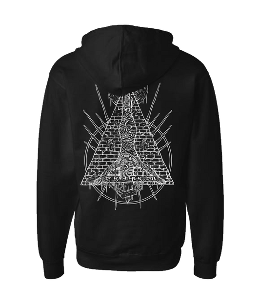 James Davis McAllister - ID RATHER DIE - Black Zip Up Hoodie