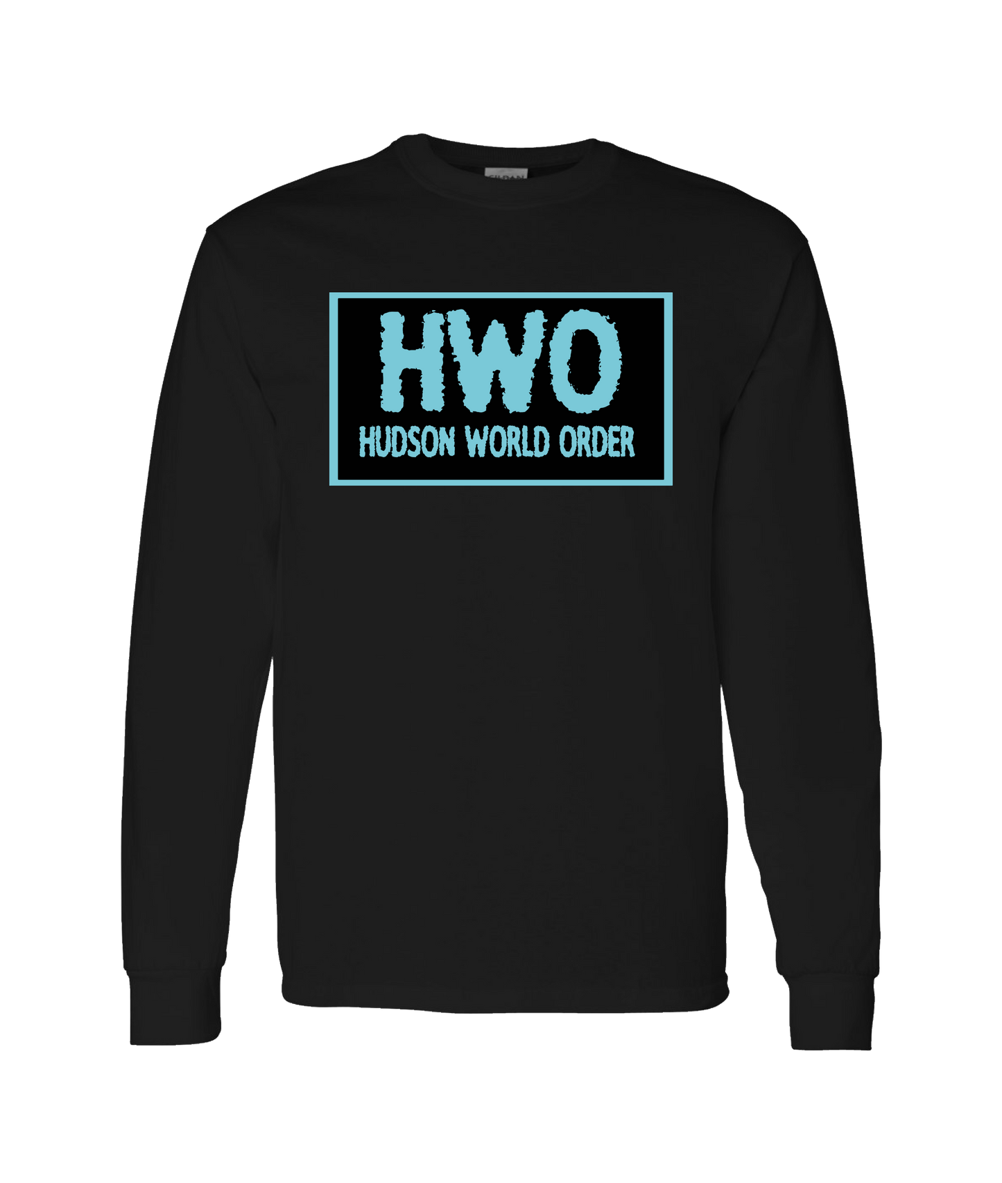 Jake Hudson - HWO (blue) - Black Long Sleeve T