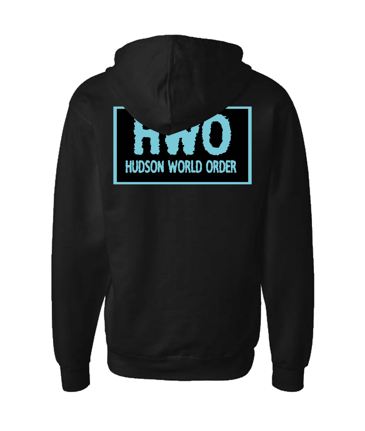 Jake Hudson - HWO (blue) - Black Zip Up Hoodie
