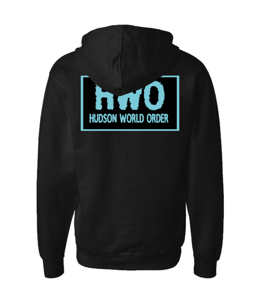 Jake Hudson - HWO (blue) - Black Zip Up Hoodie