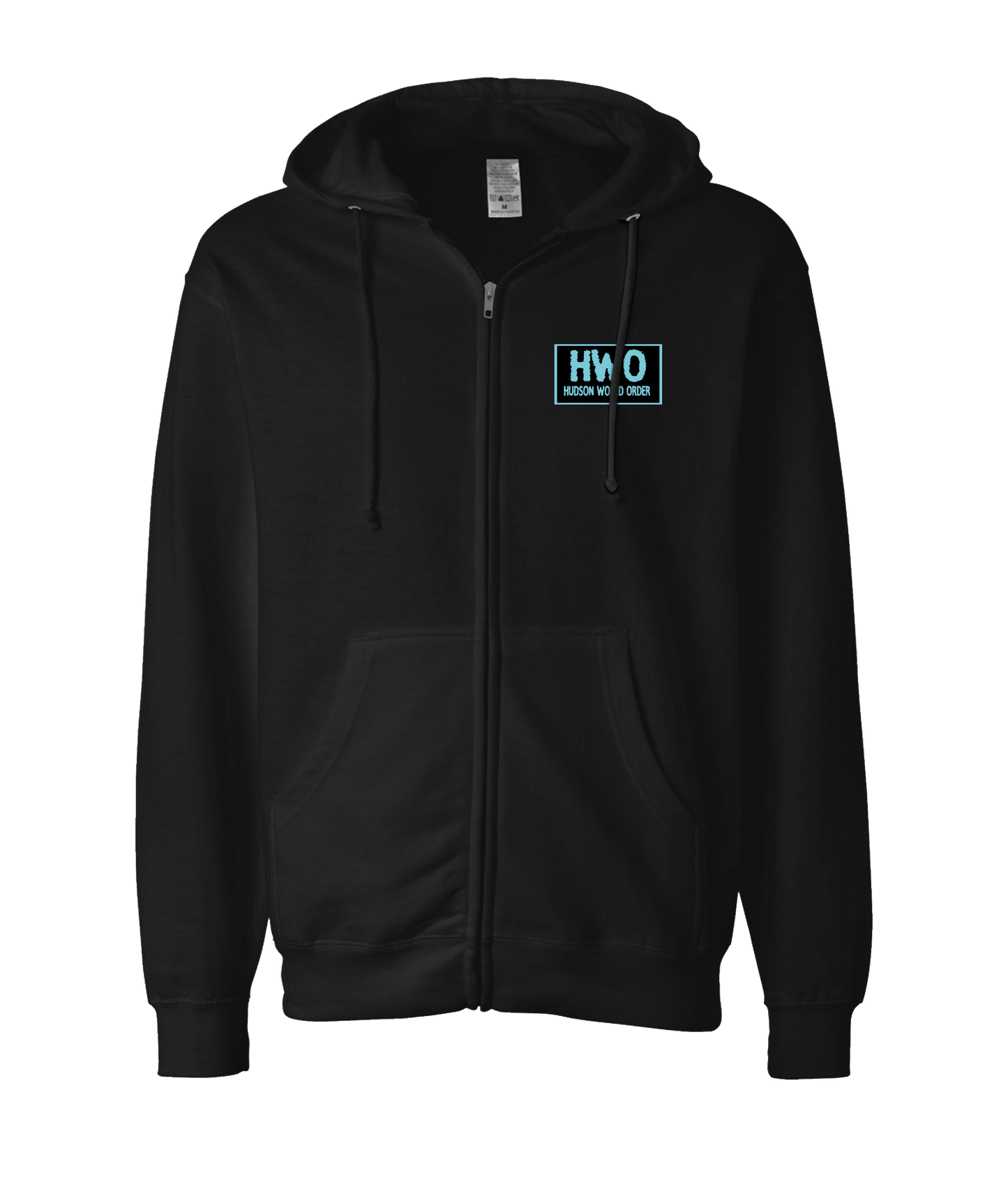 Jake Hudson - HWO (blue) - Black Zip Up Hoodie