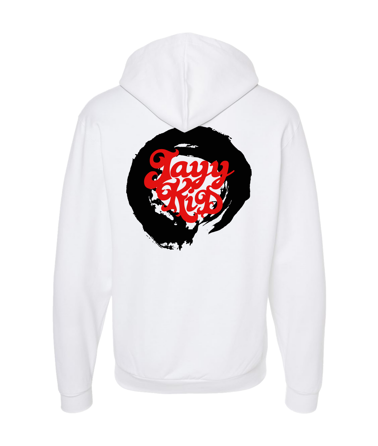 Jayy Kid - LOGO 2 - White Zip Up Hoodie