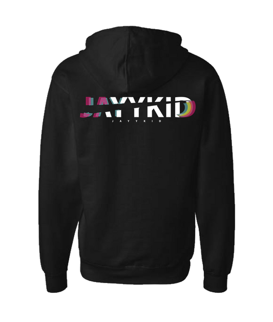 Jayy Kid - LOGO 3 - Black Zip Up Hoodie