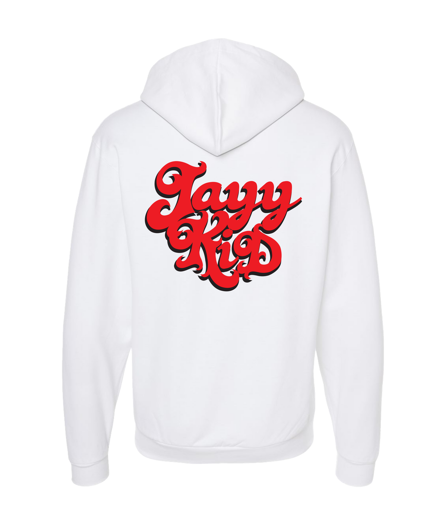 Jayy Kid - Logo - White Zip Up Hoodie