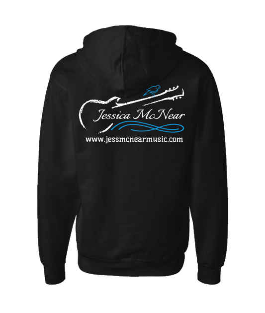 Jessica McNear - GUITAR BIRD - Black Zip Up Hoodie