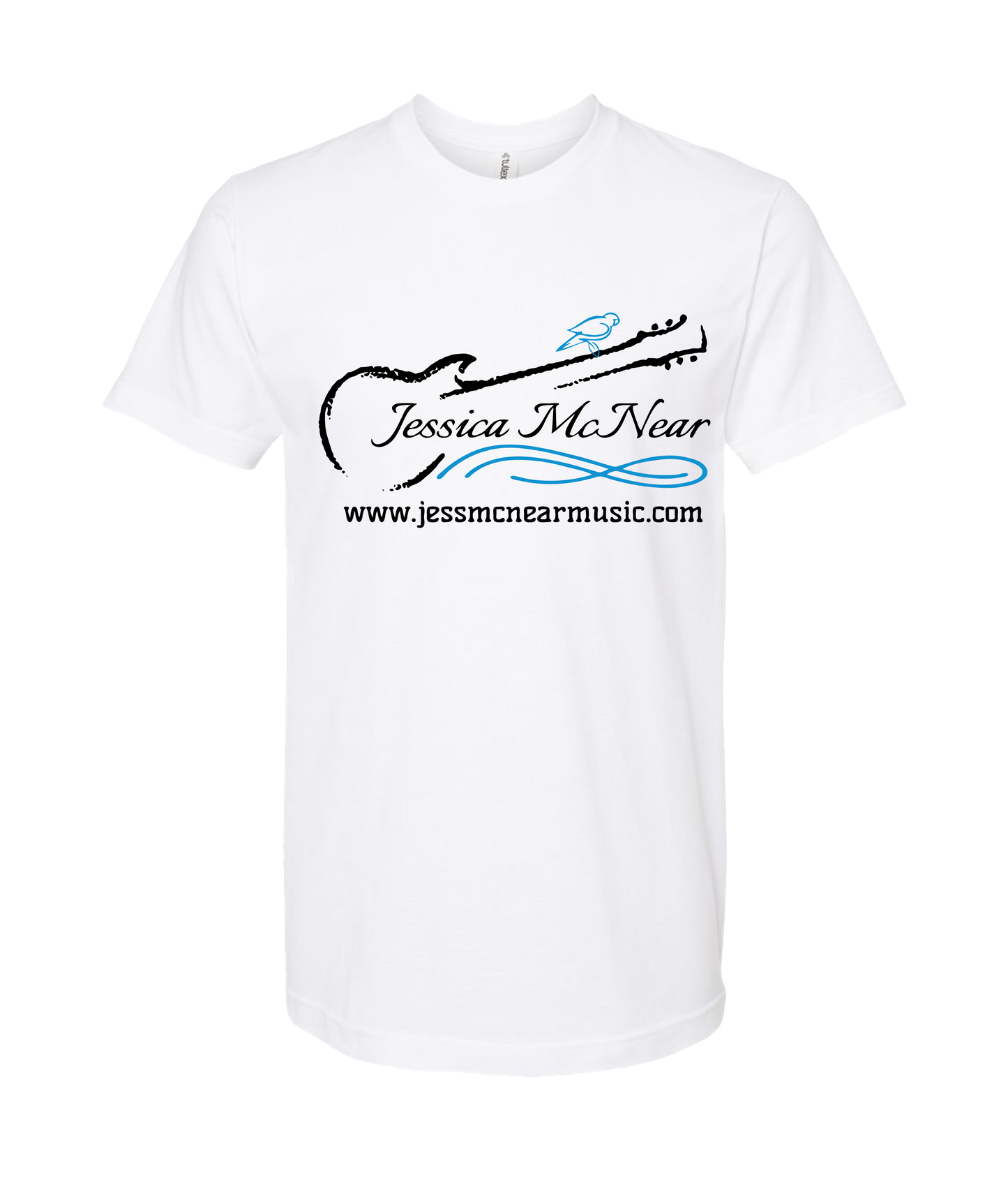V-JMCNTOP - GUITAR BIRD - White T Shirt