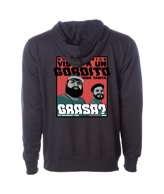 JOVA MUSIC MERCH - GRASA? - Black Hoodie