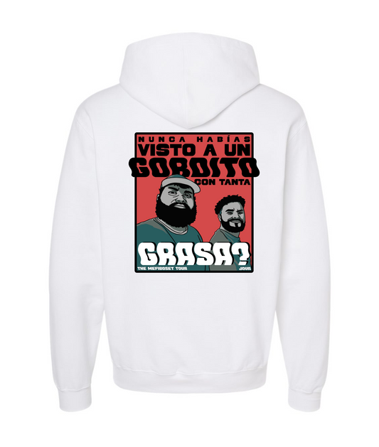 JOVA MUSIC MERCH - GRASA? - White Hoodie
