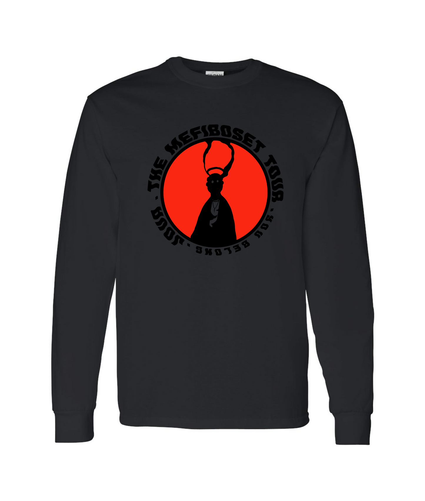 JOVA MUSIC MERCH - THE MEFIBOSET TOUR - Black Long Sleeve T