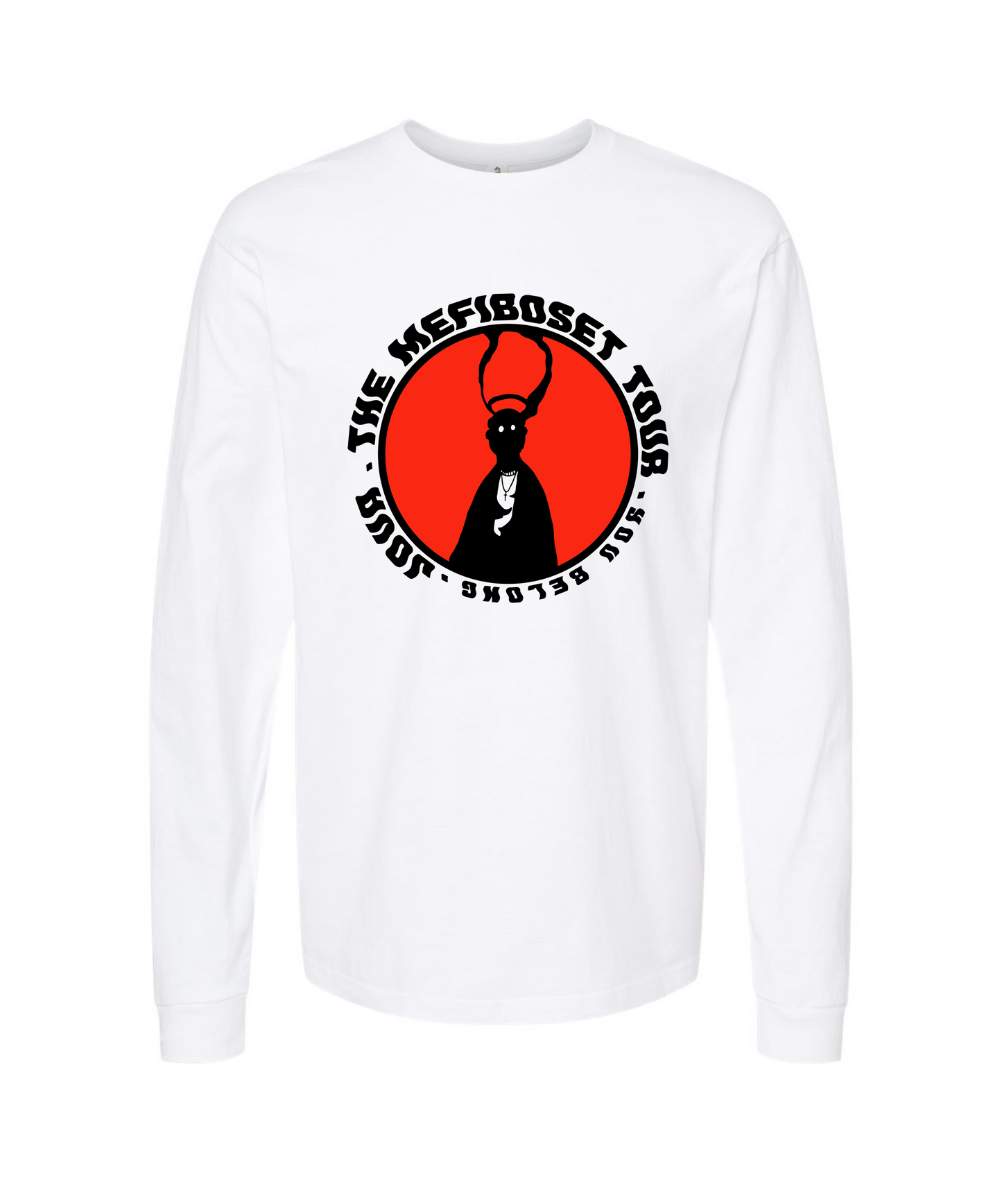 JOVA MUSIC MERCH - THE MEFIBOSET TOUR - White Long Sleeve T