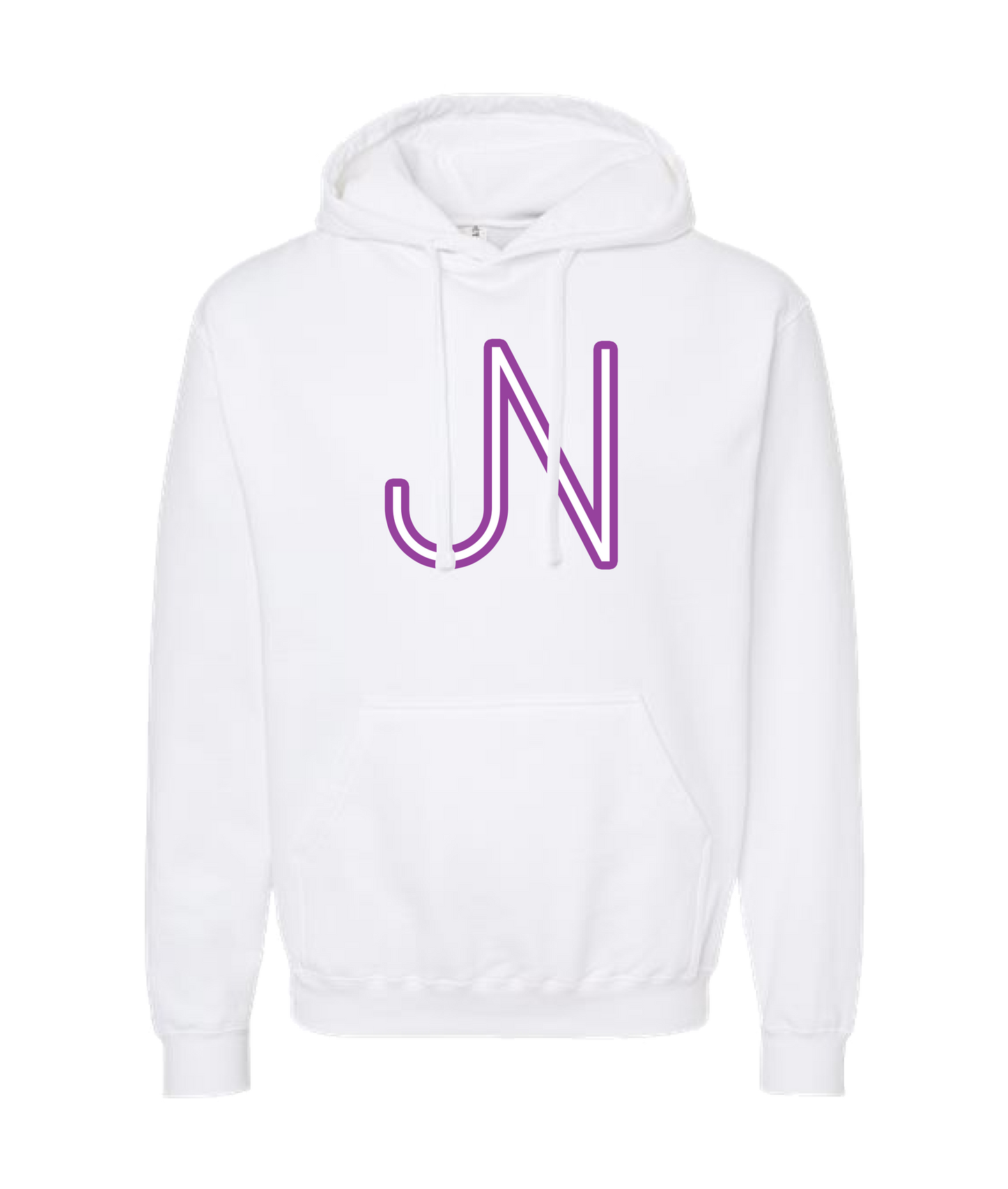 James Neary Music - JN (purple) - White Hoodie