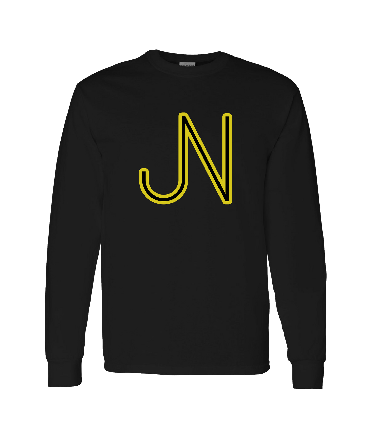 James Neary Music - JN (Yellow) - Black Long Sleeve T