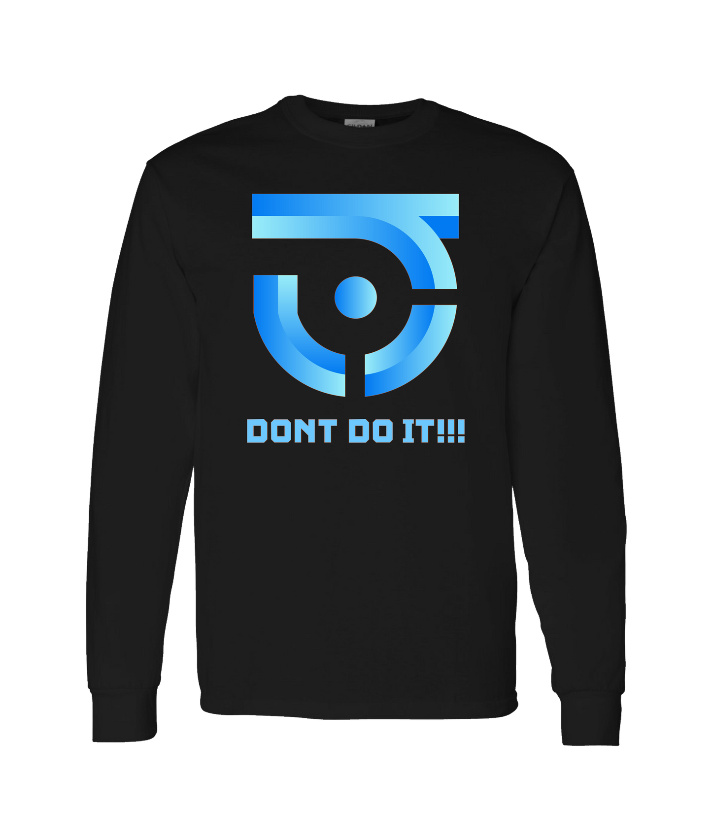 V-JSDDTOP - DON'T DO IT - Black Long Sleeve T