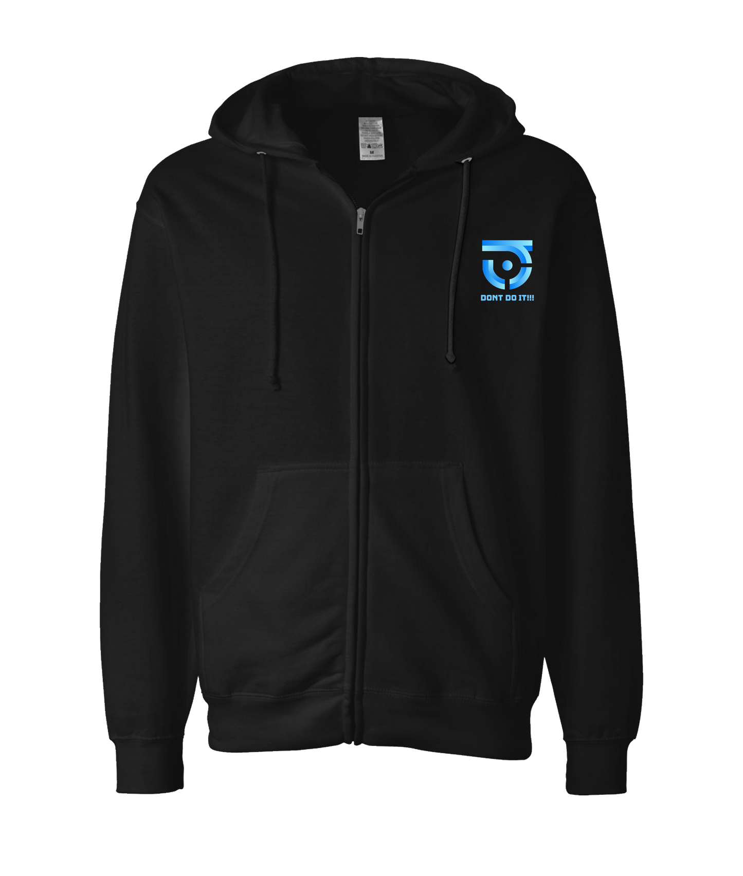 JS.don’t do it!!! - DON'T DO IT - Black Zip Up Hoodie