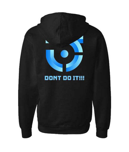 V-JSDDTOP - DON'T DO IT - Black Zip Up Hoodie