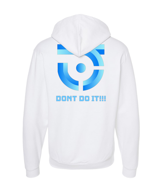 V-JSDDTOP - DON'T DO IT - White Zip Up Hoodie