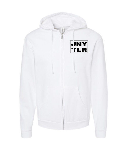 Johnny Taylor Merch Store - Tees and Things - White Zip Up Hoodie