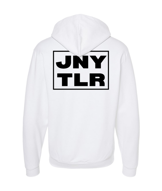 Johnny Taylor Merch Store - Tees and Things - White Zip Up Hoodie