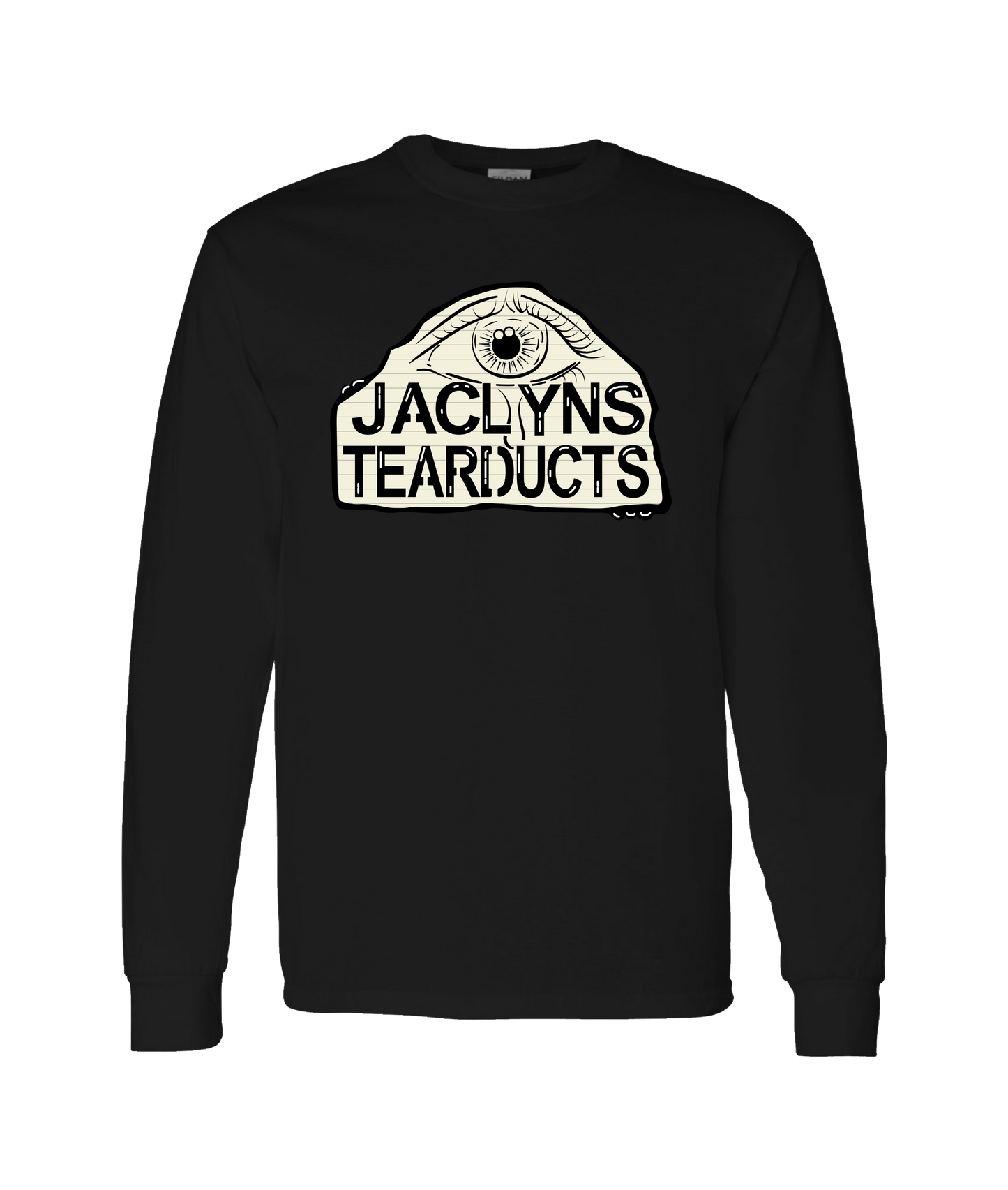 Jaclyns Tearducts - Logo - Black Long Sleeve T