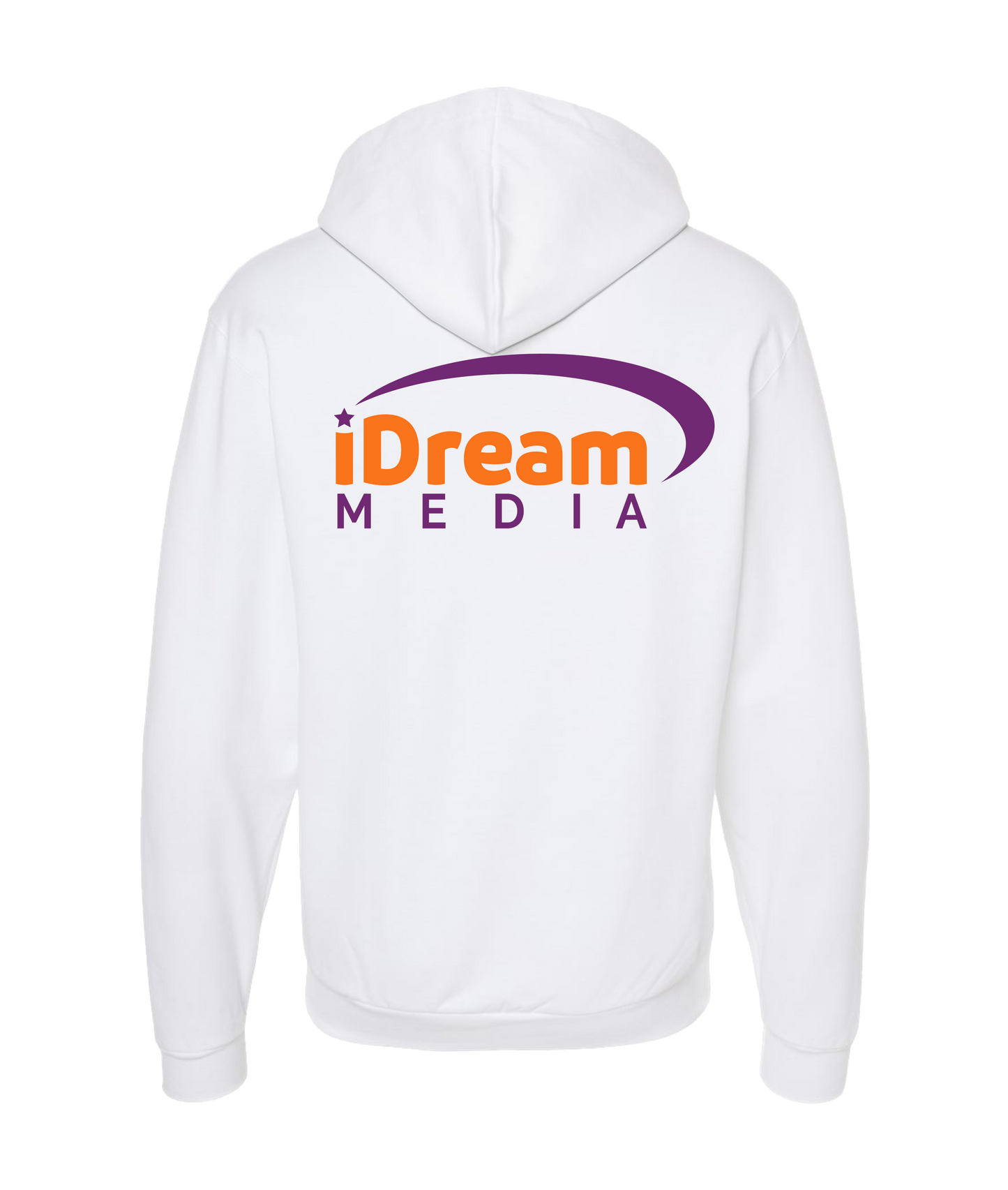 Je Vaughn Show - iDream Media Logo - White Zip Up Hoodie