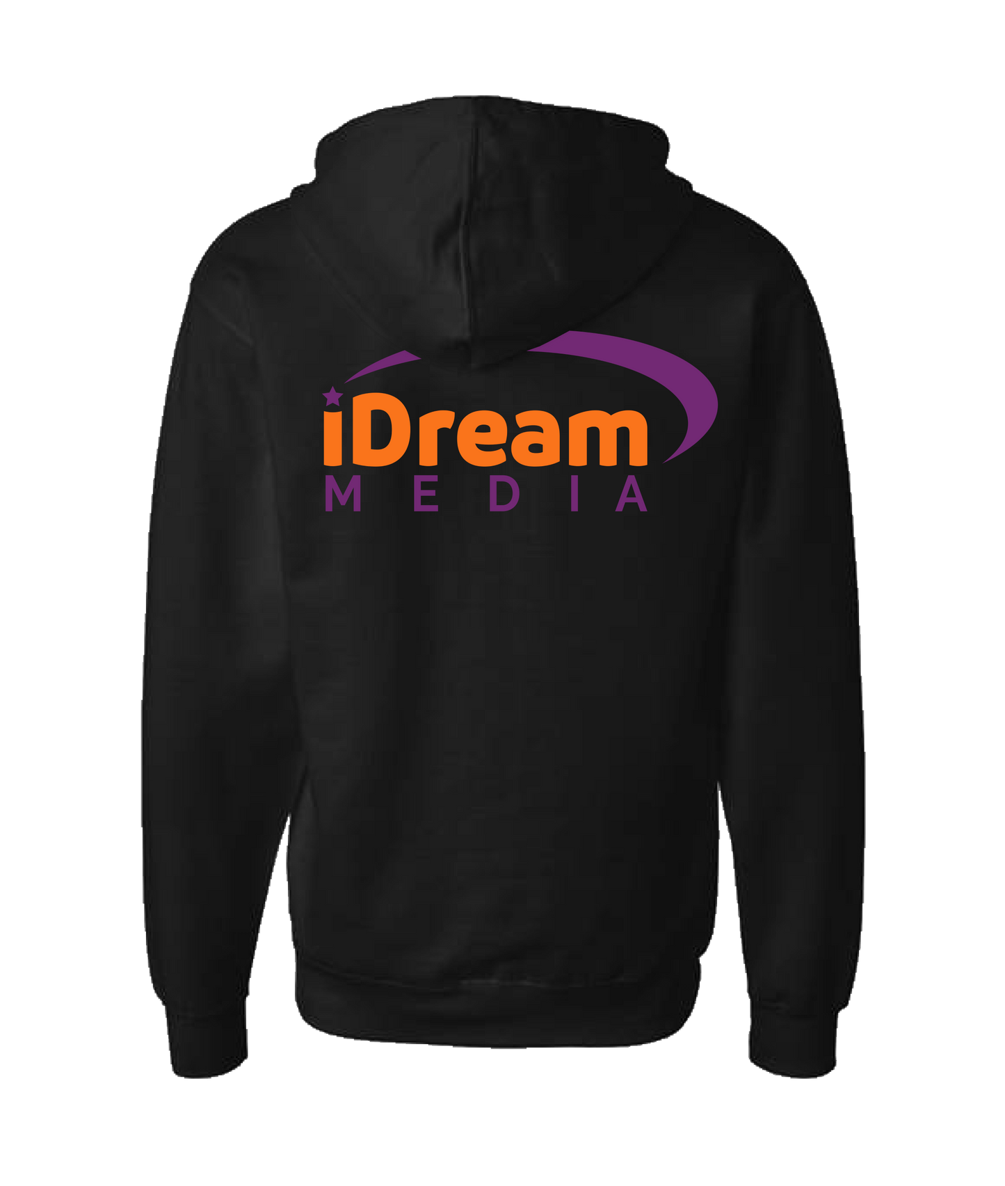 Je Vaughn Show - iDream Media Logo - Black Zip Up Hoodie