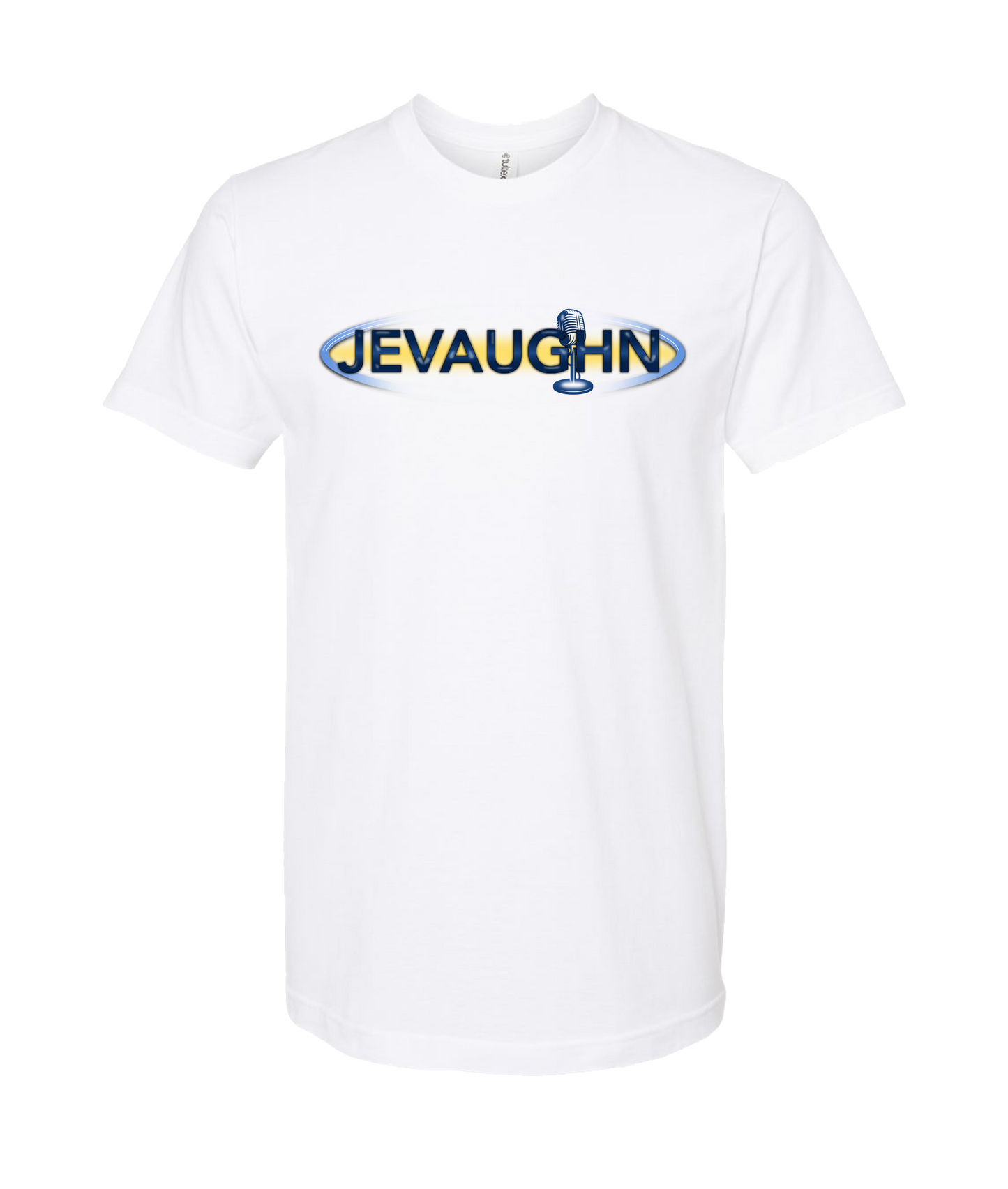 Je Vaughn Show - JEVAUGHN Mic Logo - White T Shirt