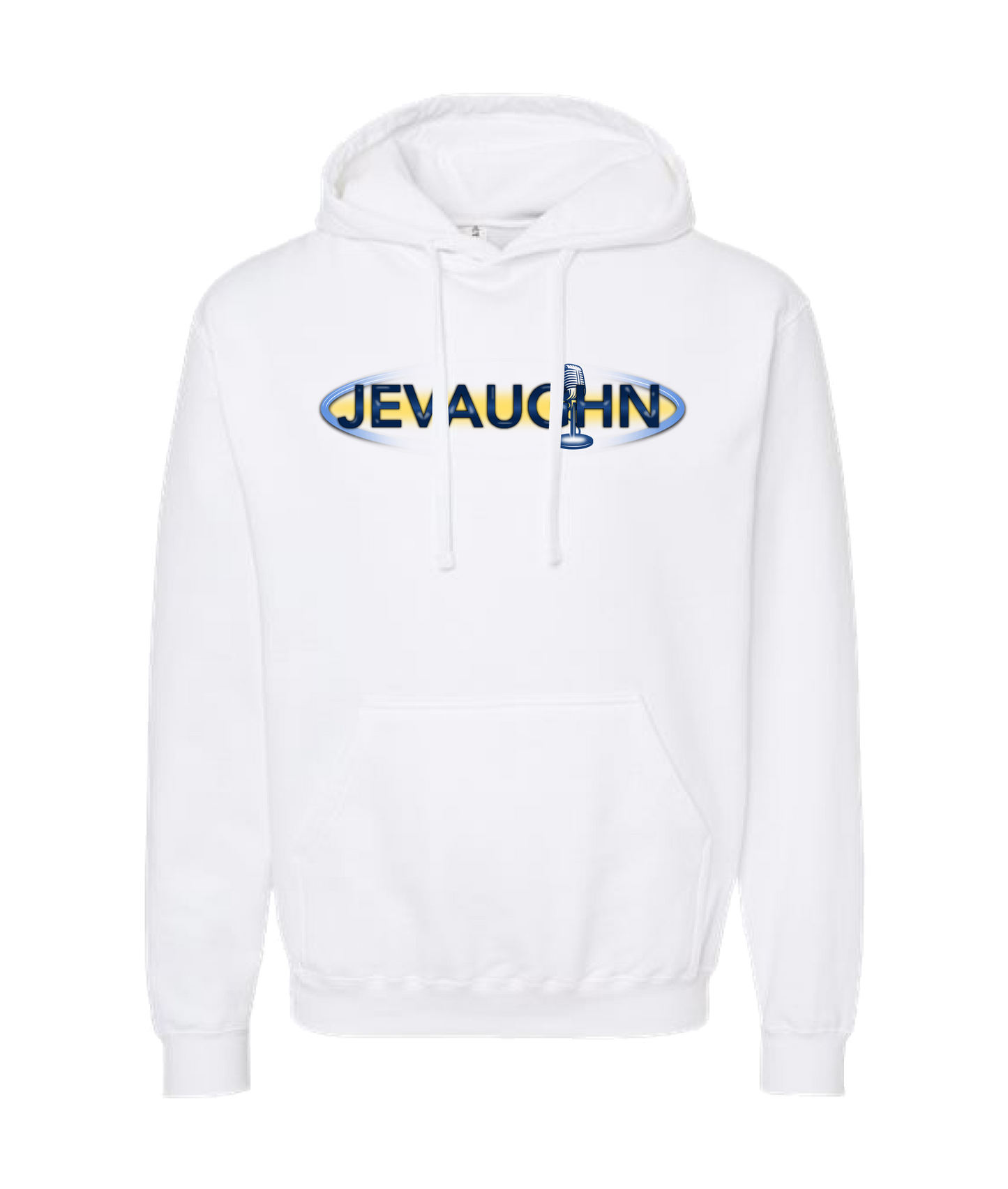 Je Vaughn Show - JEVAUGHN Mic Logo - White Hoodie