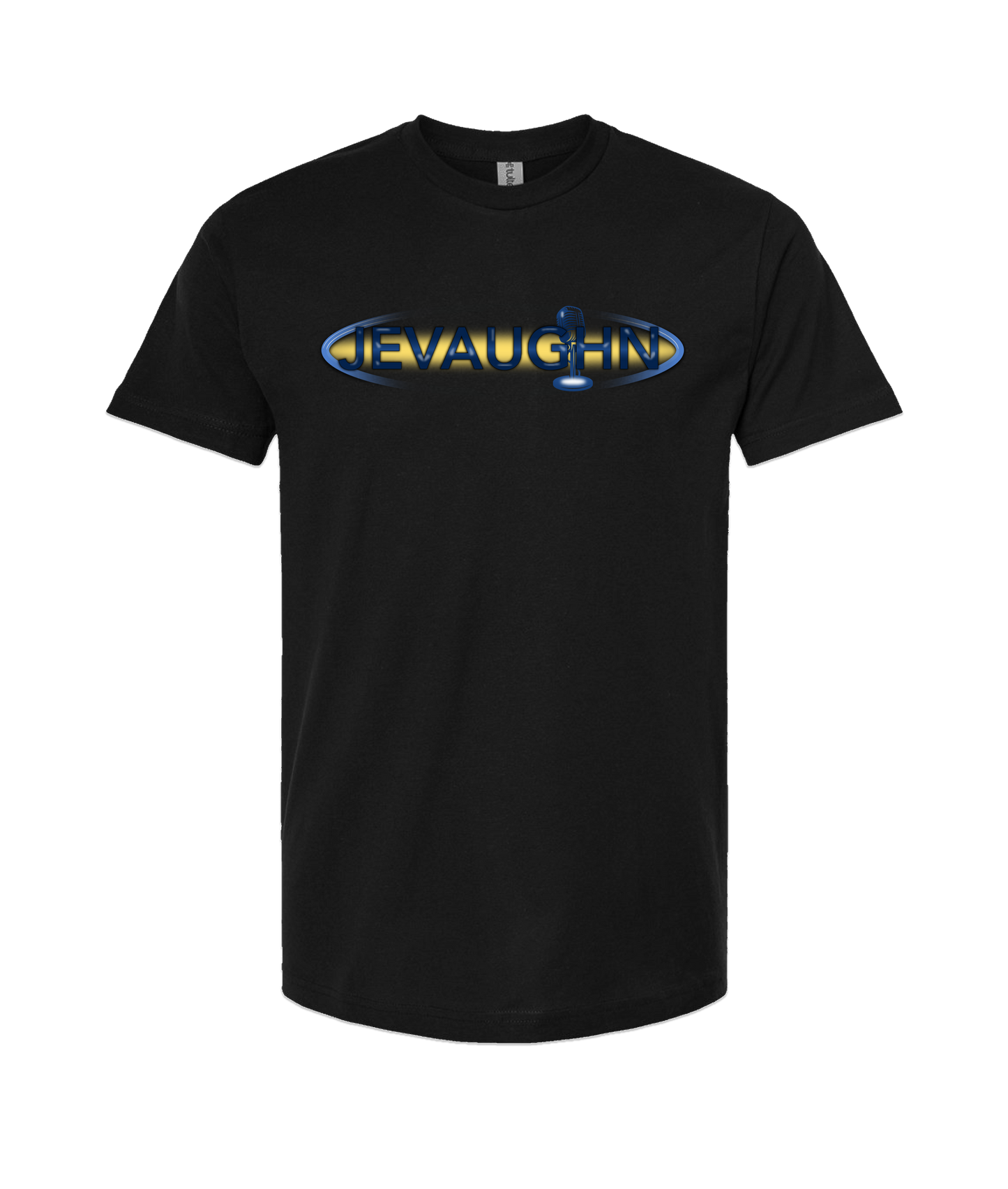 Je Vaughn Show - JEVAUGHN Mic Logo - Black T Shirt