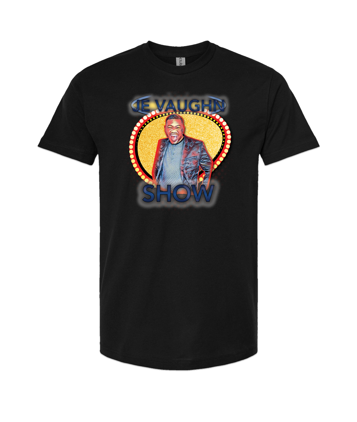 Je Vaughn Show - Smile - Black T-Shirt