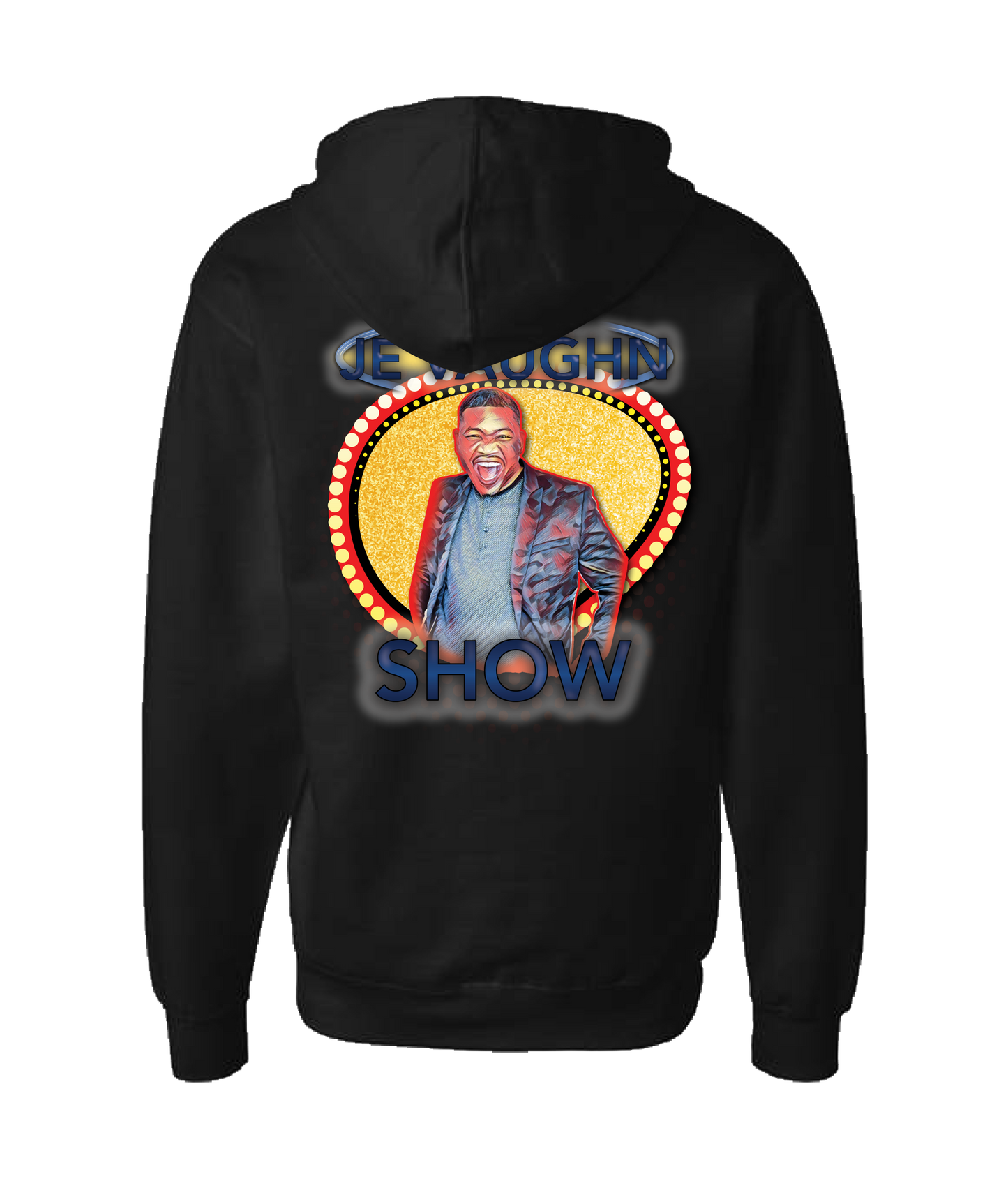 Je Vaughn Show - Smile - Black Zip Up Hoodie