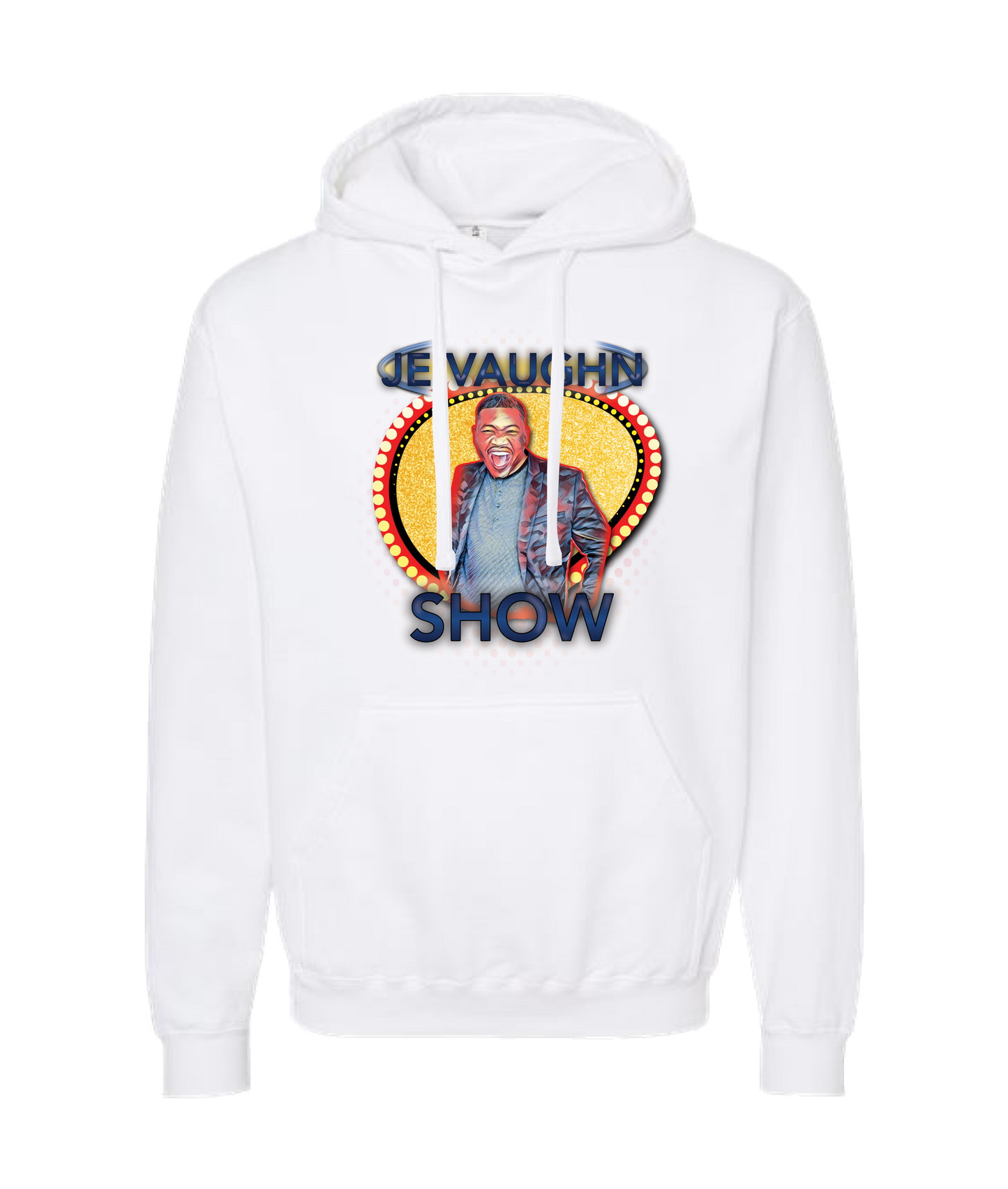 Je Vaughn Show - Smile - White Hoodie