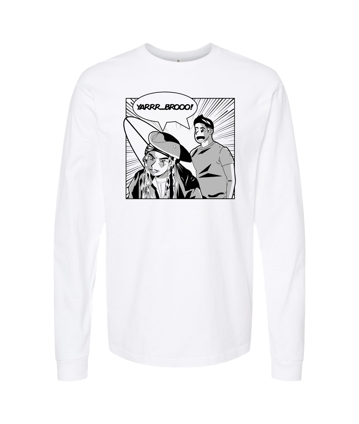 Jake Yarbrough - YARRR... BROOO! - White Long Sleeve T