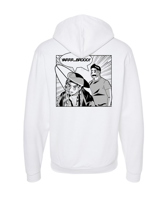 Jake Yarbrough - YARRR... BROOO! - White Zip Up Hoodie