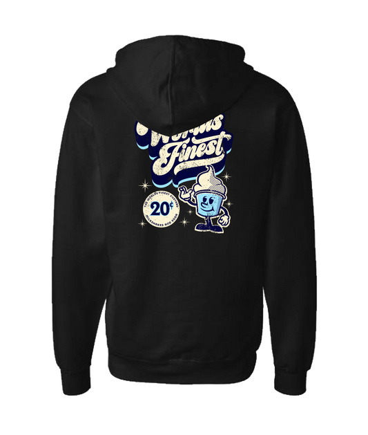 khaotic Threads - Worlds Finest - Black Zip Up Hoodie