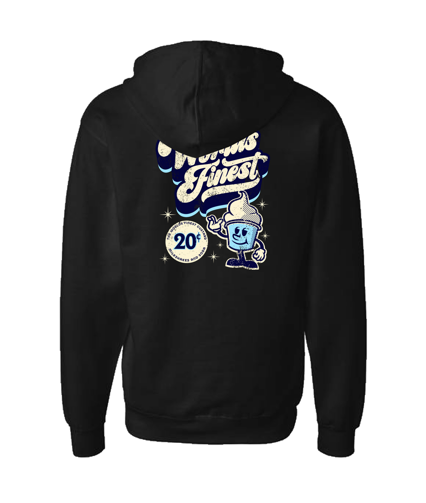 V-KHTTOP - Worlds Finest - Black Zip Up Hoodie