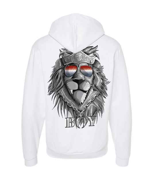 King Julgah - Lion - White Zip Up Hoodie