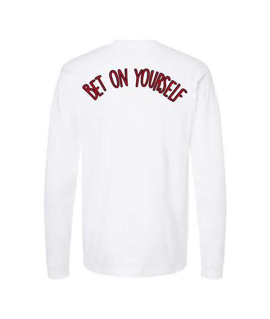 King Julgah - B()Y Dice RED (2 sided)  - White Long Sleeve T