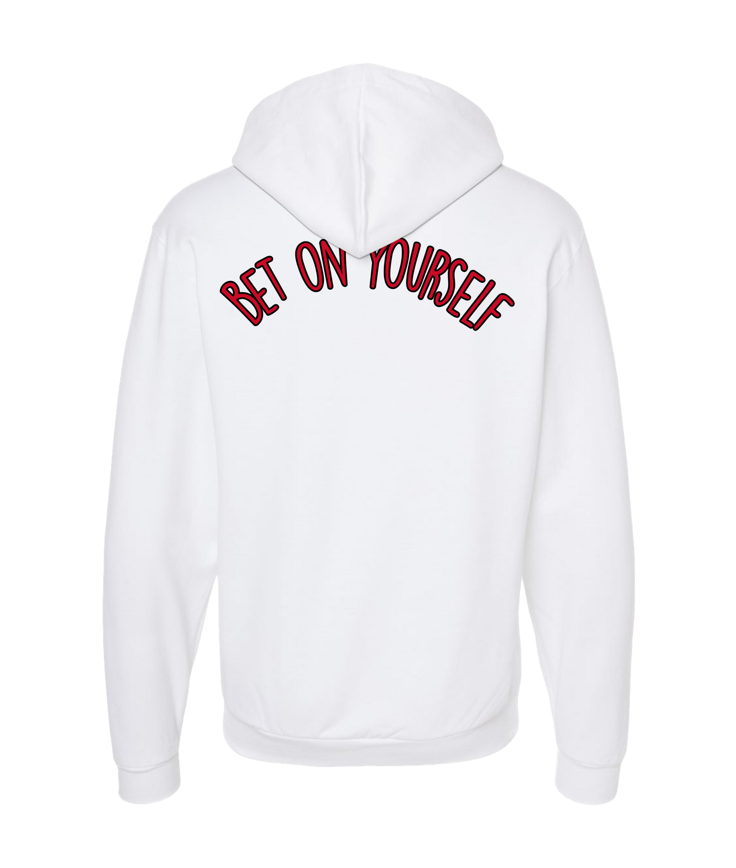 King Julgah - B()Y Dice RED (2 sided) - White Zip Up Hoodie