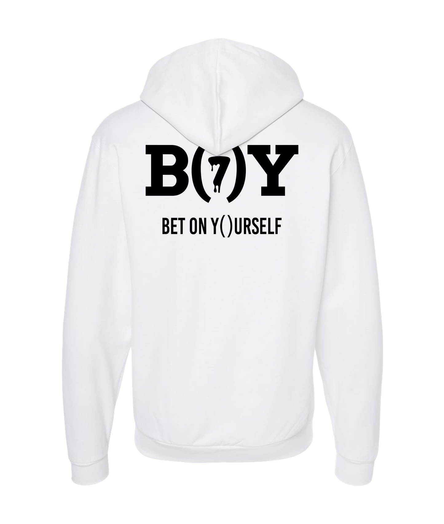King Julgah - B(7)Y (2 sided) - White Zip Up Hoodie