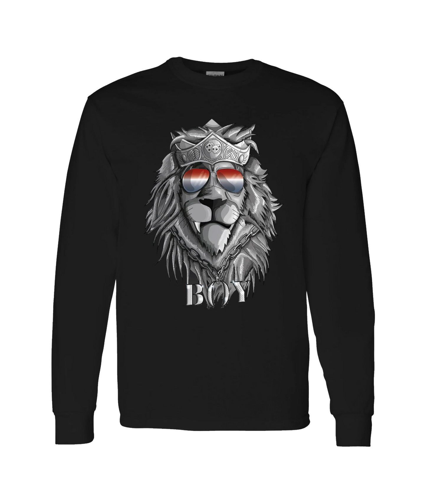 King Julgah - Lion - Black Long Sleeve T