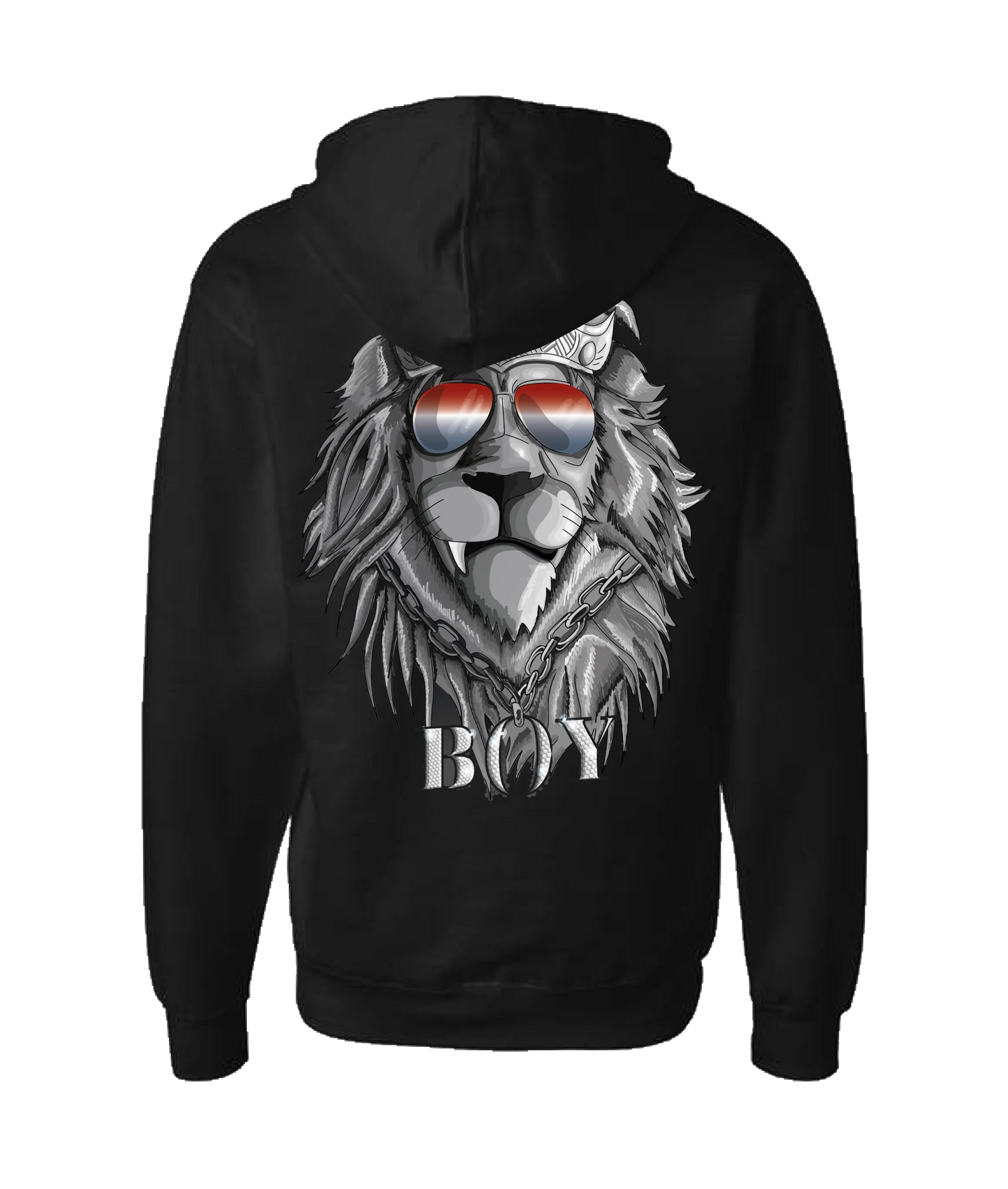 King Julgah - Lion - Black Zip Up Hoodie