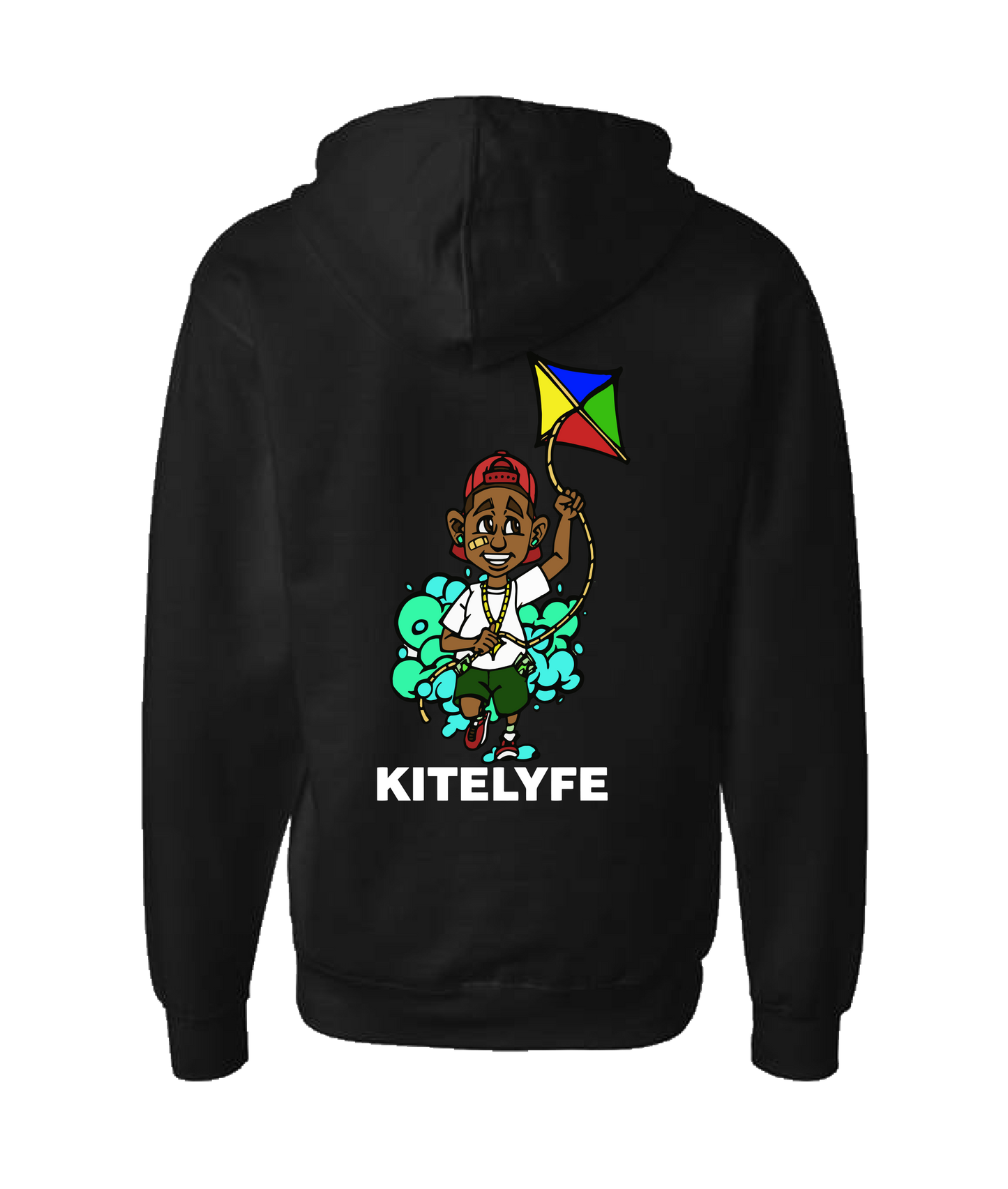 V-KLYFTOP - KITE - Black Zip Up Hoodie