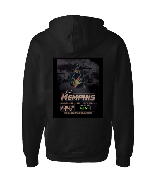 Kid Memphis - DESIGN 1 - Black Zip Up Hoodie