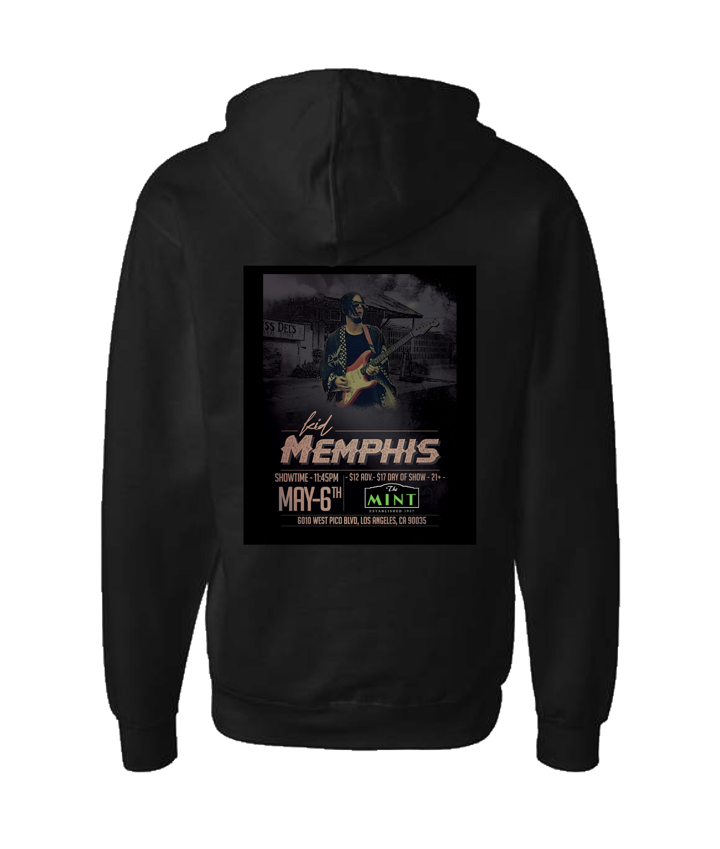 V-KMTOP - DESIGN 1 - Black Zip Up Hoodie