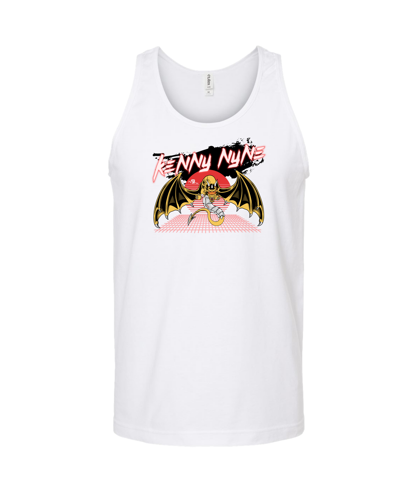 Kenny Nyne - Cyberdragon - White Tank Top