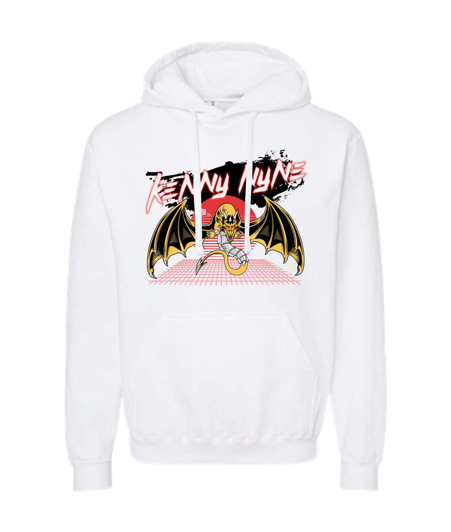 Kenny Nyne - Cyberdragon - White Hoodie